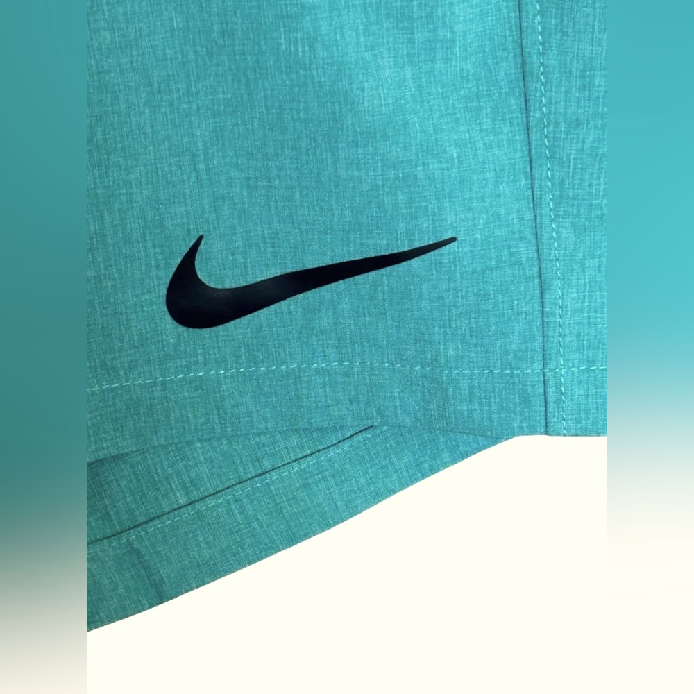 NIKE: Four Way Stretch Swim Trunks in Green - Picture 3 of 5